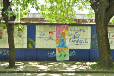 Intervención artística de Cíclicas Dialécticas, Colectiva Feminista Local