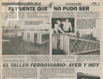 Recorte del periódico El Encuestador 