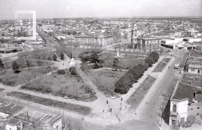 Vista aérea de la Plaza Eduardo Costa
