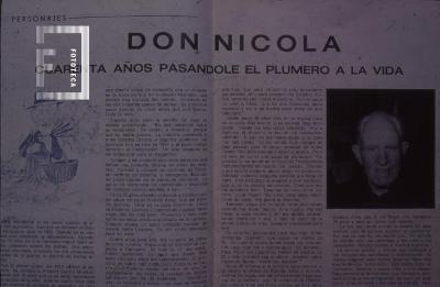 Revista //Arielandia// nota a Don Nicola