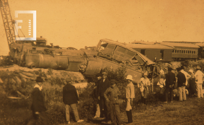 Descarrilamiento de tren ocurrido en Campana en 1919