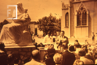 Inauguración del Monumento a la madre junto al Sindicato de Petroleros