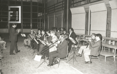 Presentación de la Banda Municipal en la Escuela Técnica Nº1 Luciano Reyes