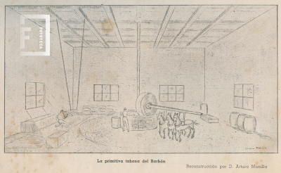  Ilustración de la primitiva Tahona del Barbón