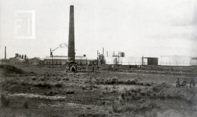 Chimenea de la fábrica de cerámica "Cerámica Argentina" de Santiago Coulter