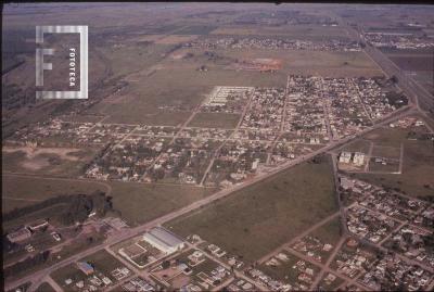 Vista aérea de Barrio Lubo y Barrio Municipal de Sur a Norte