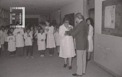 Acto en la Escuela Nº14 del Barrio Villanueva