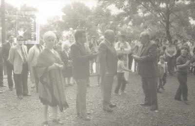 Acto de inauguración de la Plaza 1° de mayo