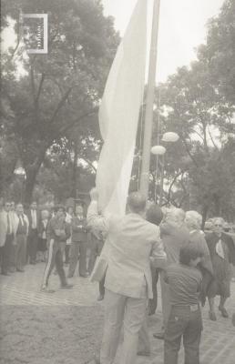 Acto de inauguración de la Plaza 1° de mayo