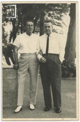 Alberto Armesto con Juan Domingo Perón en Puerta de Hierro