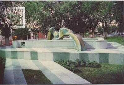Monumento al Ing. Agustín Rocca en la plaza Eduardo Costa