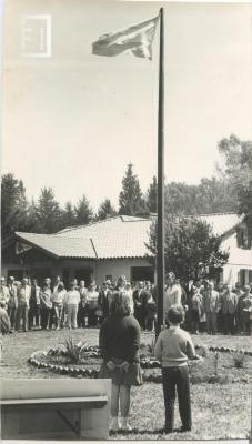 Colocación de la piedra fundamental del Colegio Secundario agrotécnico Holters